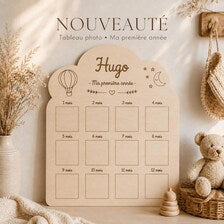 Tableau Photo Bébé Personnalisé – Ma Première Année