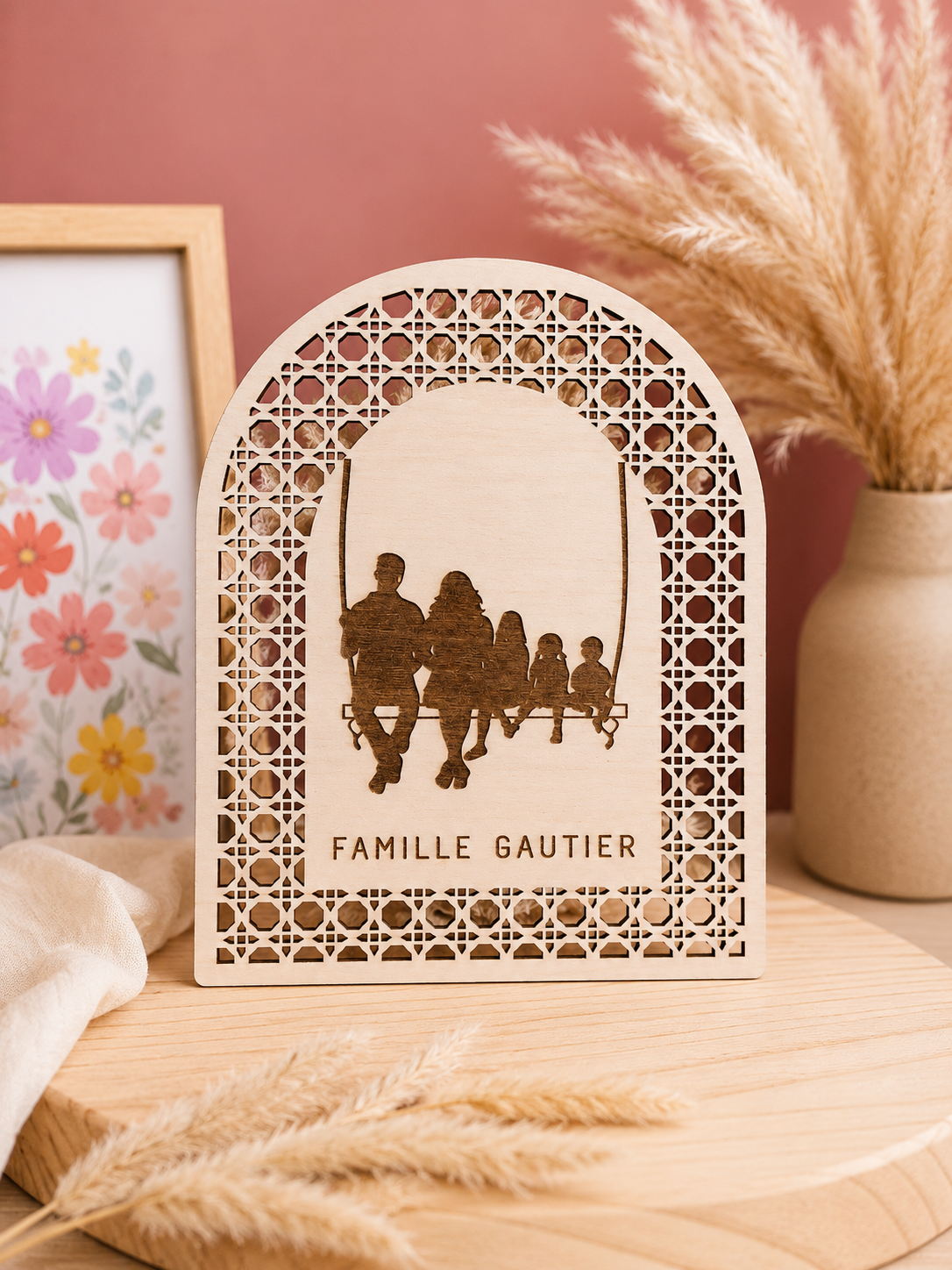 Plaque décorative personnalisée – Famille