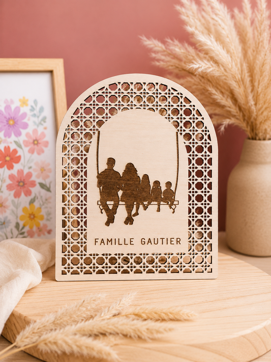 Plaque décorative personnalisée – Famille