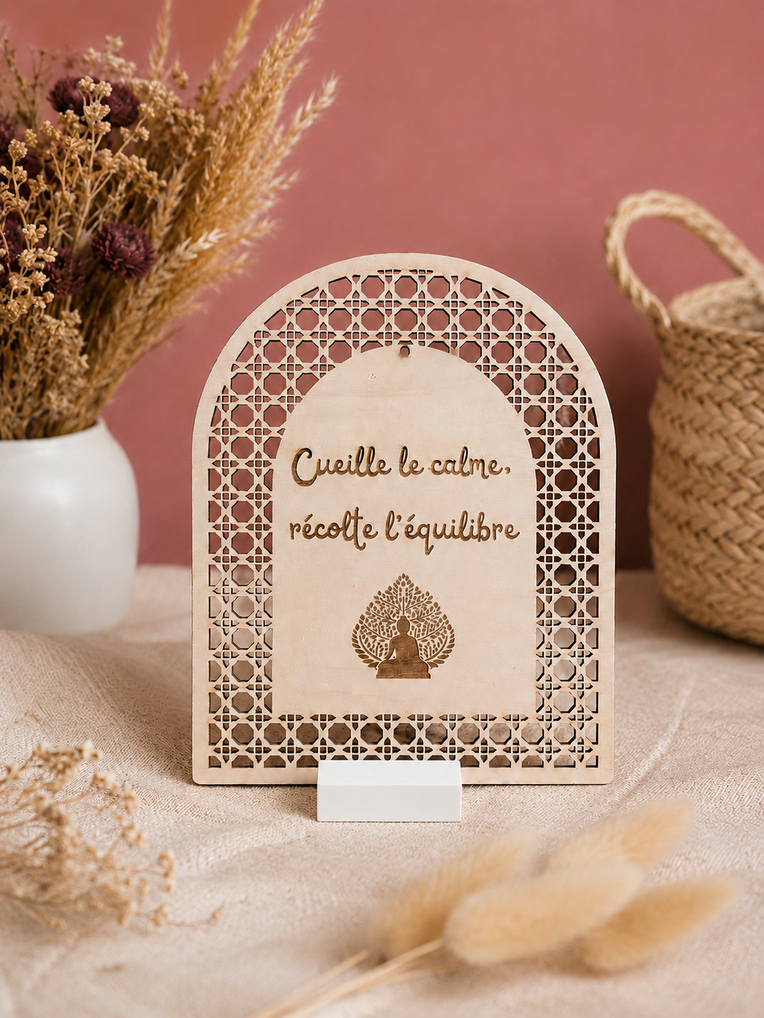 Plaque décorative personnalisée - Cannage