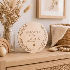 Cartes Étapes Bébé en Bois Personnalisées